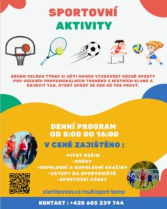 Nabídka příměstských táborů - základní škola Žákovská