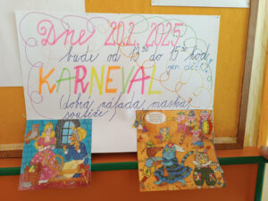 Pozvánka na karneval ve ŠD - základní škola Žákovská