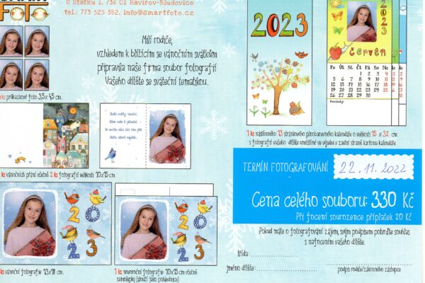 Vánoční focení - základní škola Žákovská