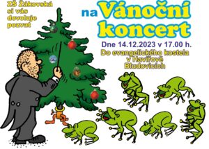 Vánoční koncert - základní škola Žákovská
