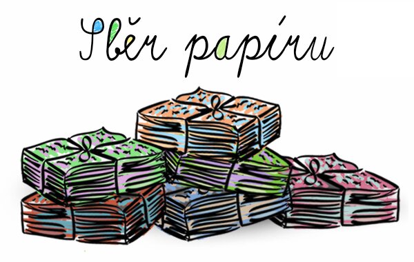 Sběr papíru - konec - základní škola Žákovská