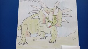 Výtvarná soutěž Dinosauři - základní škola Žákovská