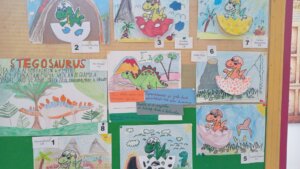Výtvarná soutěž Dinosauři - základní škola Žákovská