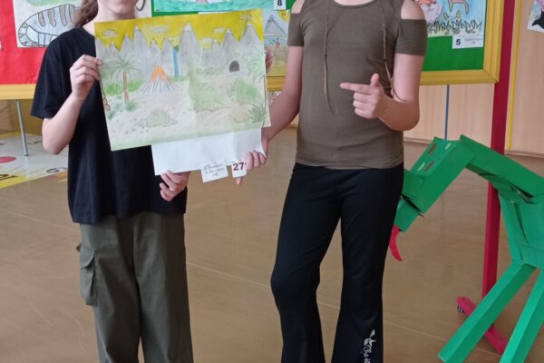 Výtvarná soutěž Dinosauři - základní škola Žákovská