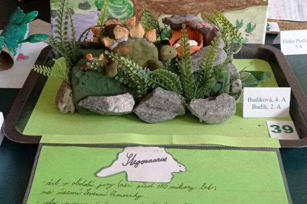 Výtvarná soutěž Dinosauři - základní škola Žákovská