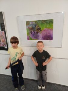 1. A na výstavě ,,Krásná jako kvítka" - základní škola Žákovská